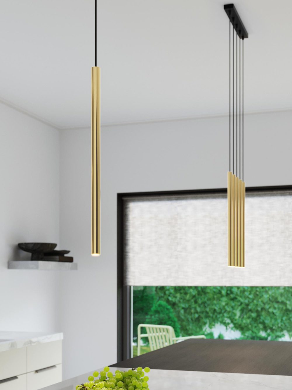 Elegancka Lampa AUREO 5L Złoty Połysk 5x G9 LED - obrazek 6