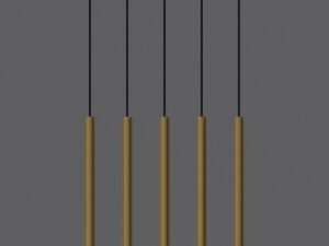 miniaturka Elegancka Lampa AUREO 5L Złoty Połysk 5x G9 LED