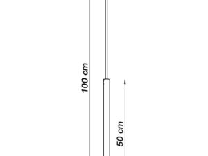 miniaturka Lampa Wisząca AUREO 1 Chrom 1x G9 LED 100cm