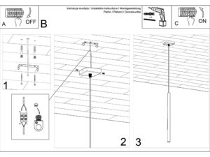 miniaturka Lampa Wisząca AUREO 1 Chrom 1x G9 LED 100cm