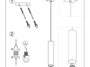 miniaturka Designerska Lampa Wisząca LAGUNA 1 Połysk Złota GU10