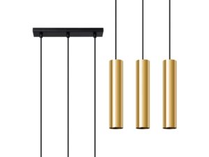 Designerska Lampa Wisząca LAGUNA 3 Połysk Złota GU10