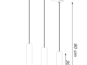 miniaturka Designerska Lampa Wisząca LAGUNA 3 Połysk Złota GU10