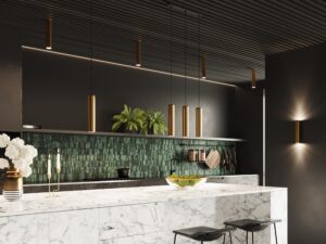 miniaturka Designerska Lampa Wisząca LAGUNA 3 Połysk Złota GU10