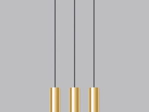 miniaturka Designerska Lampa Wisząca LAGUNA 3 Połysk Złota GU10