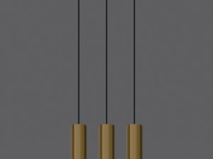 miniaturka Designerska Lampa Wisząca LAGUNA 3 Połysk Złota GU10