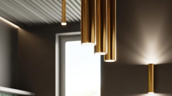 Elegancki Kinkiet LAGUNA 2 Złoty Połysk 2x GU10 LED - obrazek 7