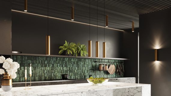 Elegancki Kinkiet LAGUNA 2 Złoty Połysk 2x GU10 LED - obrazek 6