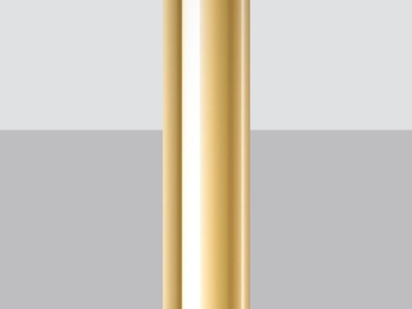 Lampa ścienna złota – elegancka tuba z montażem pionowym