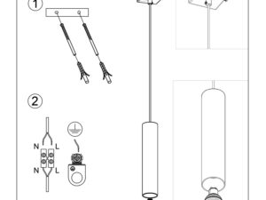 miniaturka Designerska Lampa Wisząca LAGUNA 1 Chrom GU10 LED
