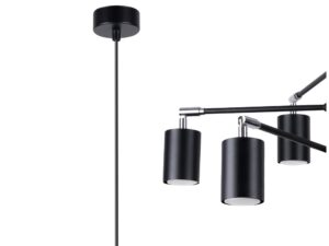 miniaturka Awangardowy Żyrandol LUMINO 6 Biały/Czarny 6x GU10 LED