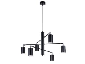 miniaturka Awangardowy Żyrandol LUMINO 6 Biały/Czarny 6x GU10 LED