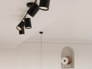 miniaturka Awangardowy Żyrandol LUMINO 6 Biały/Czarny 6x GU10 LED