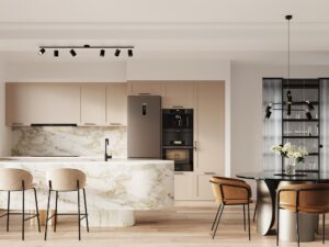 miniaturka Awangardowy Żyrandol LUMINO 6 Biały/Czarny 6x GU10 LED