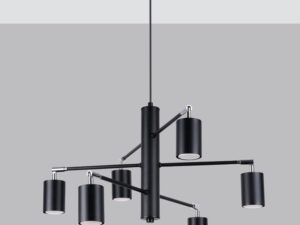 miniaturka Awangardowy Żyrandol LUMINO 6 Biały/Czarny 6x GU10 LED