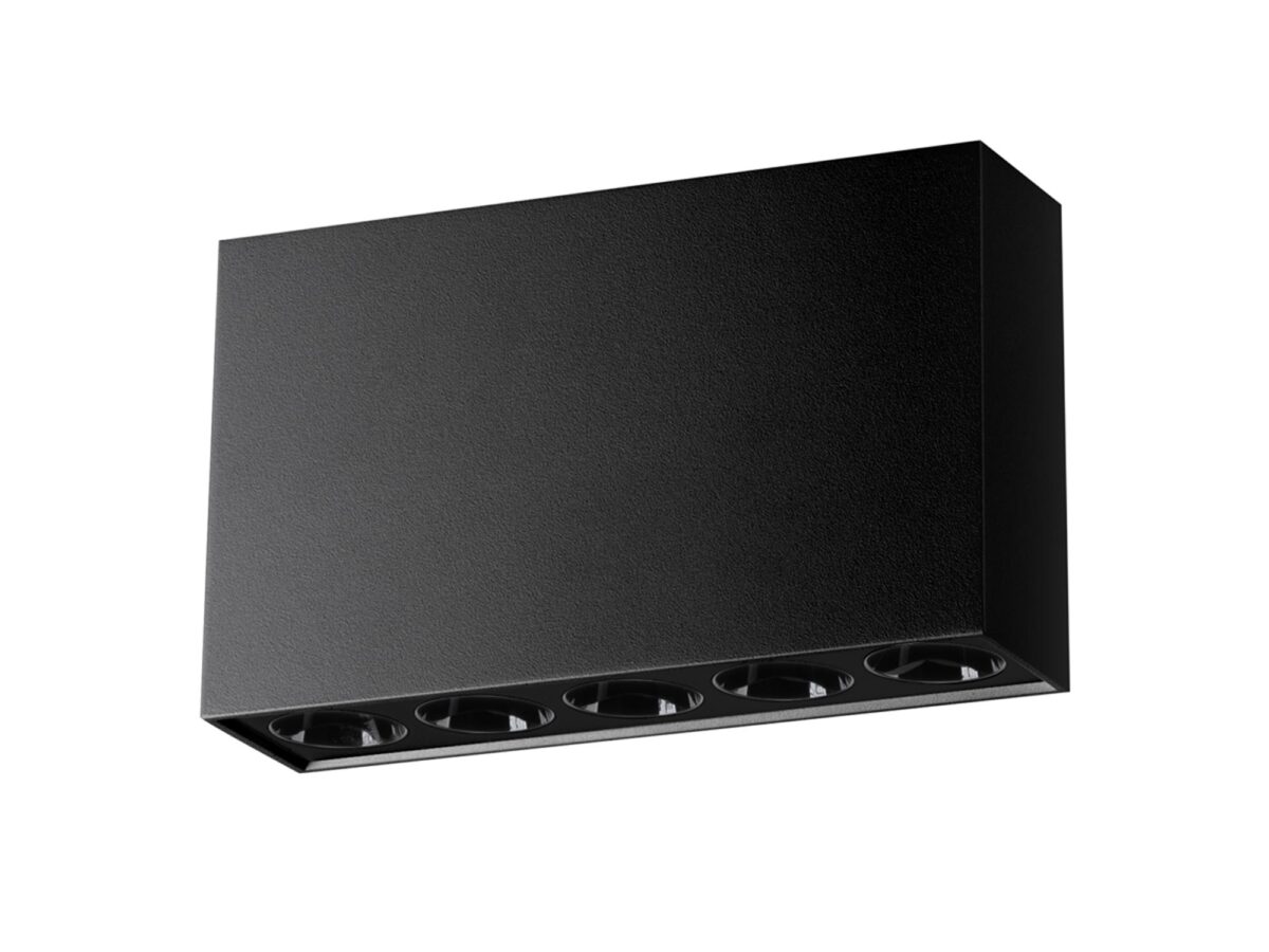 Plafon LED SOLE Czarny 137cm Energooszczędny