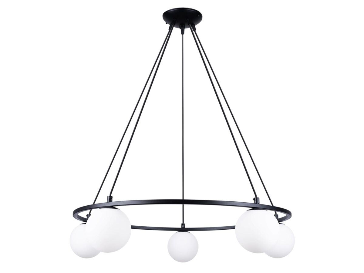 Nowoczesny Żyrandol YOLA 5 80x98cm G9 Czarny