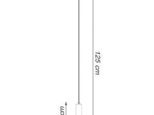 miniaturka Lampa REALE 1 Wisząca Beton Loft E14 125cm