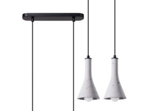 Lampa Wisząca REALE 2 Betonowa Dwupunktowa