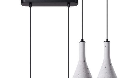 Lampa Wisząca REALE 2 Betonowa Dwupunktowa