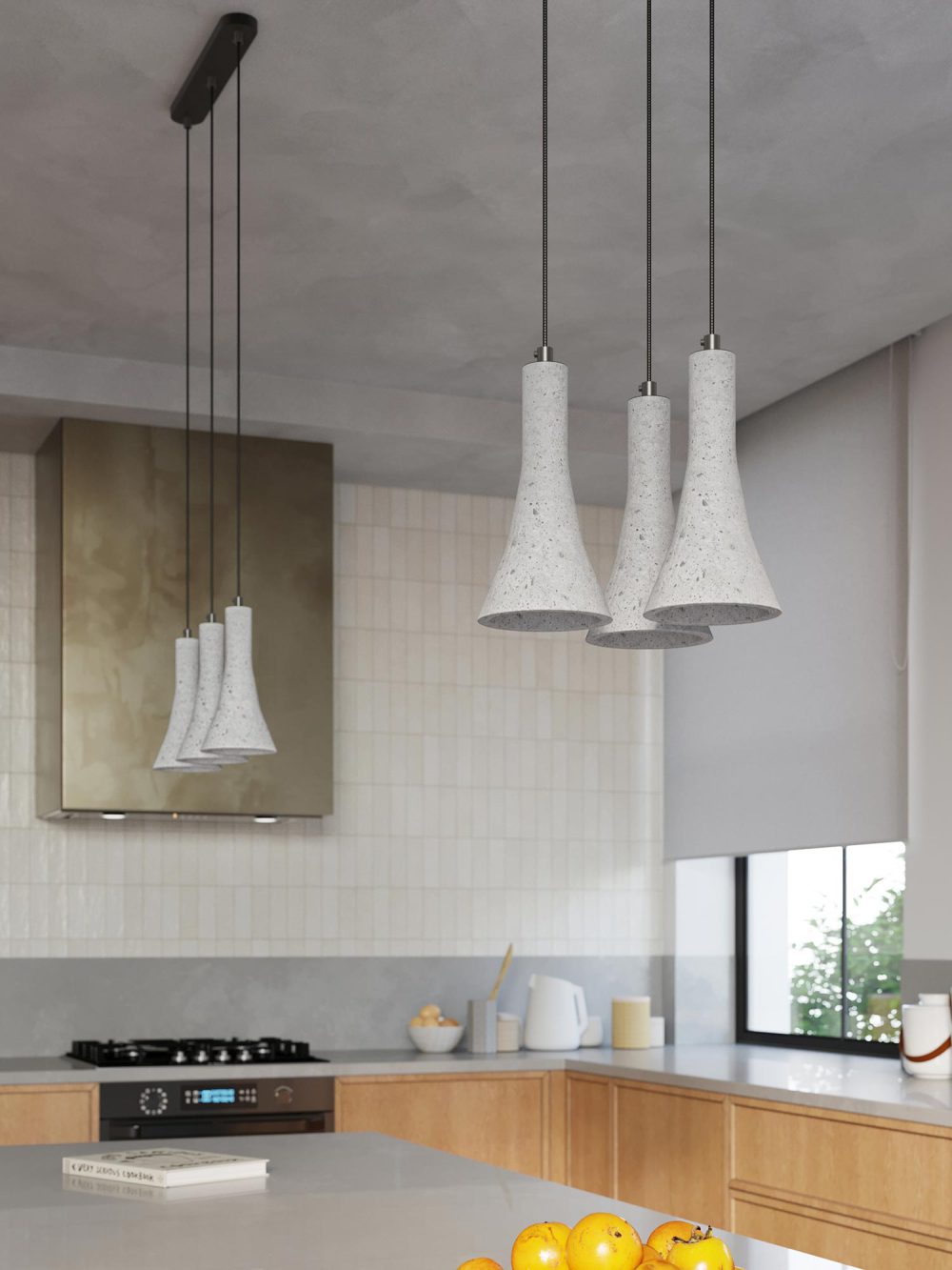 Lampa Wisząca REALE 2 Betonowa Dwupunktowa - obrazek 6