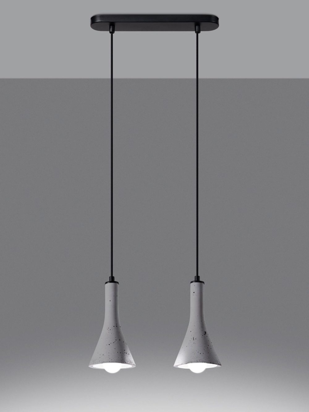 Lampa Wisząca REALE 2 Betonowa Dwupunktowa - obrazek 4