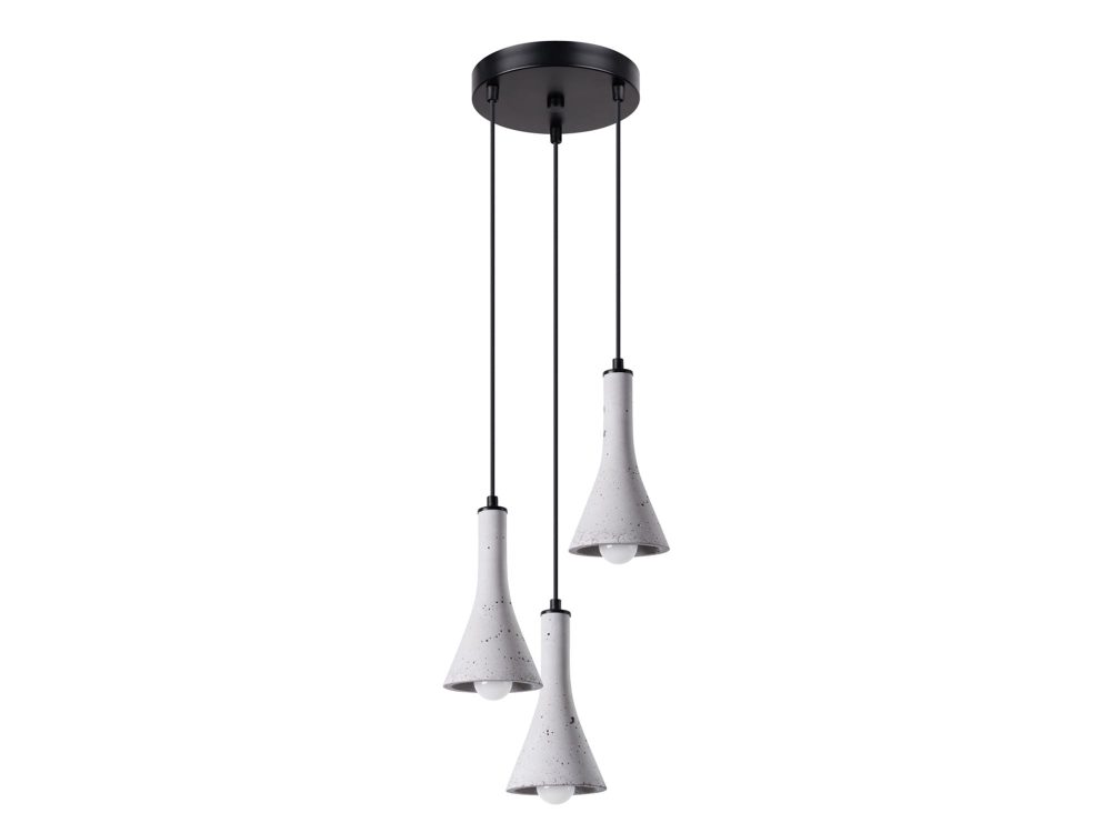 Lampa REALE 3P Szary Beton Industrial 27cm - obrazek 2