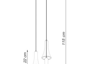 miniaturka Lampa REALE 3P Szary Beton Industrial 27cm
