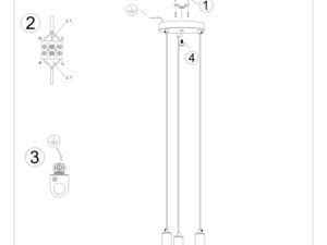 miniaturka Lampa REALE 3P Szary Beton Industrial 27cm