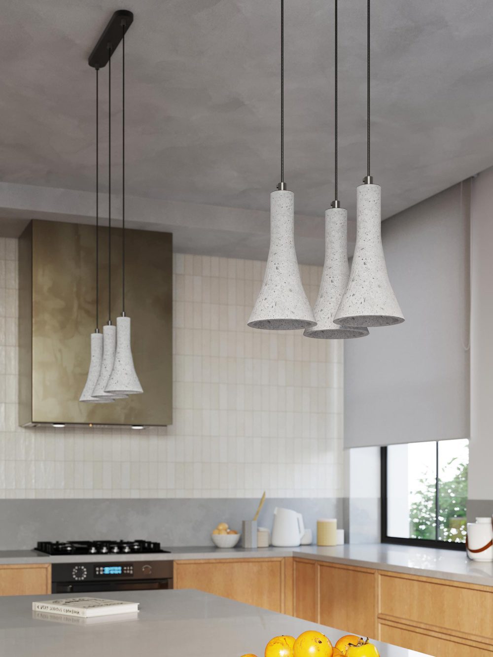 Lampa REALE 3P Szary Beton Industrial 27cm - obrazek 6