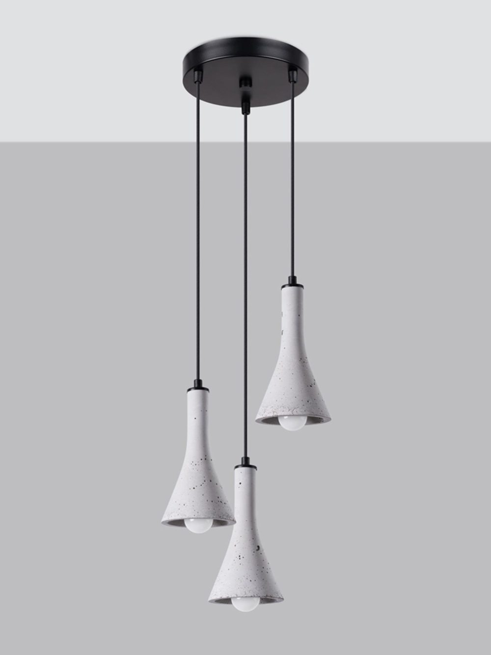 Lampa REALE 3P Szary Beton Industrial 27cm - obrazek 3