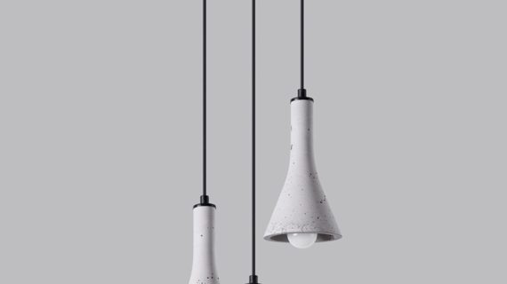 Lampa REALE 3P Szary Beton Industrial 27cm - obrazek 3