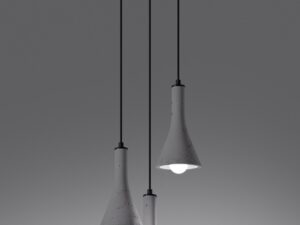 miniaturka Lampa REALE 3P Szary Beton Industrial 27cm