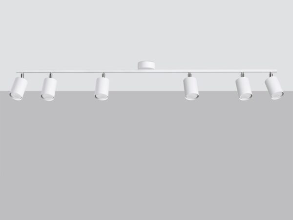 Widok lampy sufitowej – rozstaw