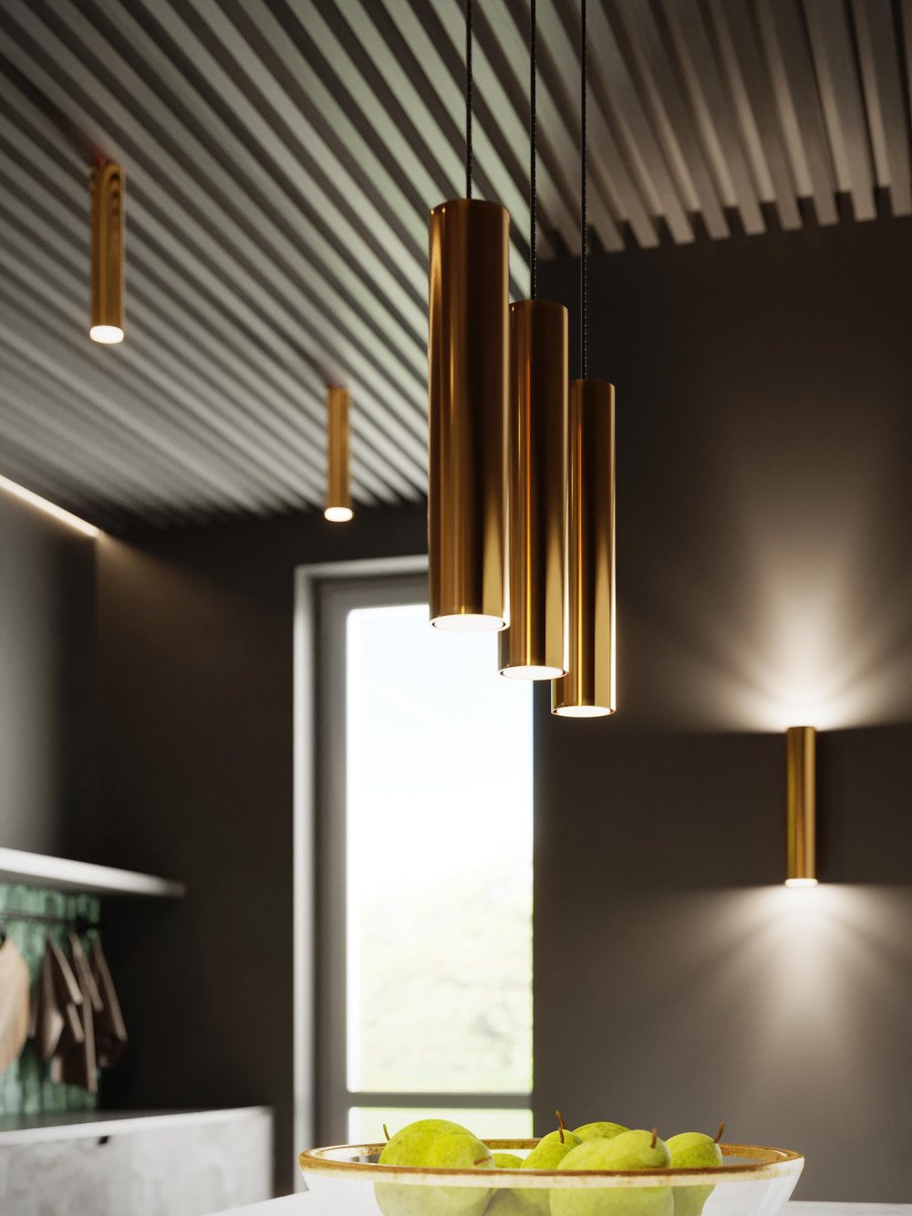 Nowoczesna Lampa LAGUNA 2 Złoty Połysk - obrazek 6