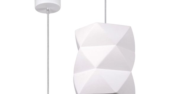 Elegancka Biała Lampa GOBI Ceramiczna 17cm