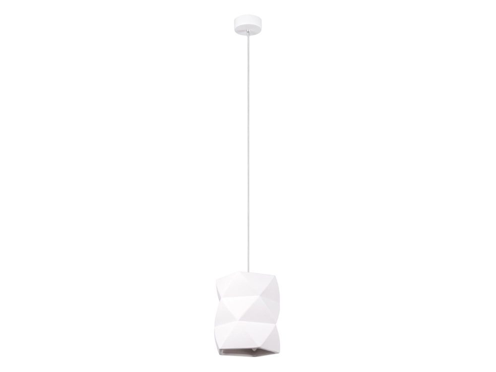 Elegancka Biała Lampa GOBI Ceramiczna 17cm - obrazek 2