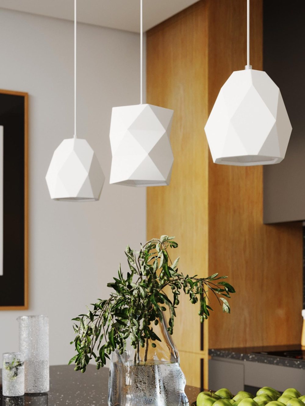 Elegancka Biała Lampa GOBI Ceramiczna 17cm - obrazek 6