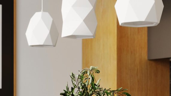 Elegancka Biała Lampa GOBI Ceramiczna 17cm - obrazek 6