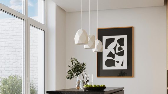 Elegancka Biała Lampa GOBI Ceramiczna 17cm - obrazek 7