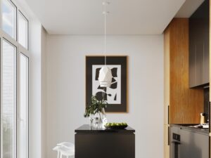 miniaturka Elegancka Biała Lampa GOBI Ceramiczna 17cm