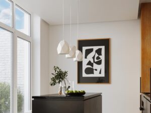 miniaturka Biała Ceramiczna Lampa Wisząca MONIT 20x125cm