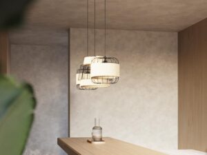 miniaturka Lampa Wisząca FORTER Czarna Nowoczesna 134cm LED