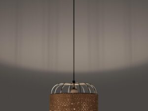 miniaturka Lampa Wisząca FORTER Czarna Nowoczesna 134cm LED