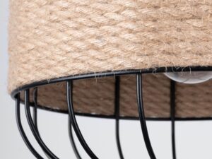 miniaturka Lampa Wisząca FORTER Czarna Nowoczesna 134cm LED