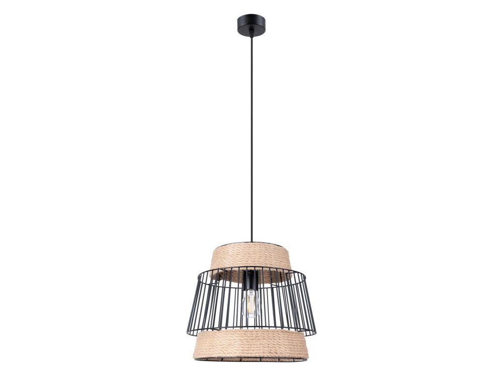 Designerska Lampa Wisząca 35x137cm Czarna LUCIDO - obrazek 2