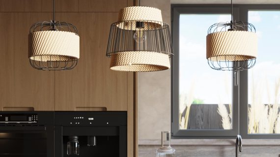 Designerska Lampa Wisząca 35x137cm Czarna LUCIDO - obrazek 8