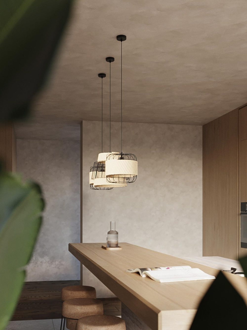 Designerska Lampa Wisząca 35x137cm Czarna LUCIDO - obrazek 6