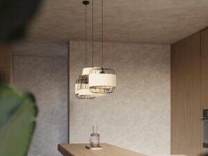 miniaturka Designerska Lampa Wisząca 35x137cm Czarna LUCIDO