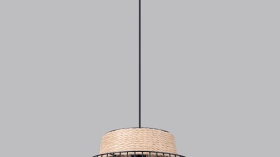 Designerska Lampa Wisząca 35x137cm Czarna LUCIDO - obrazek 3